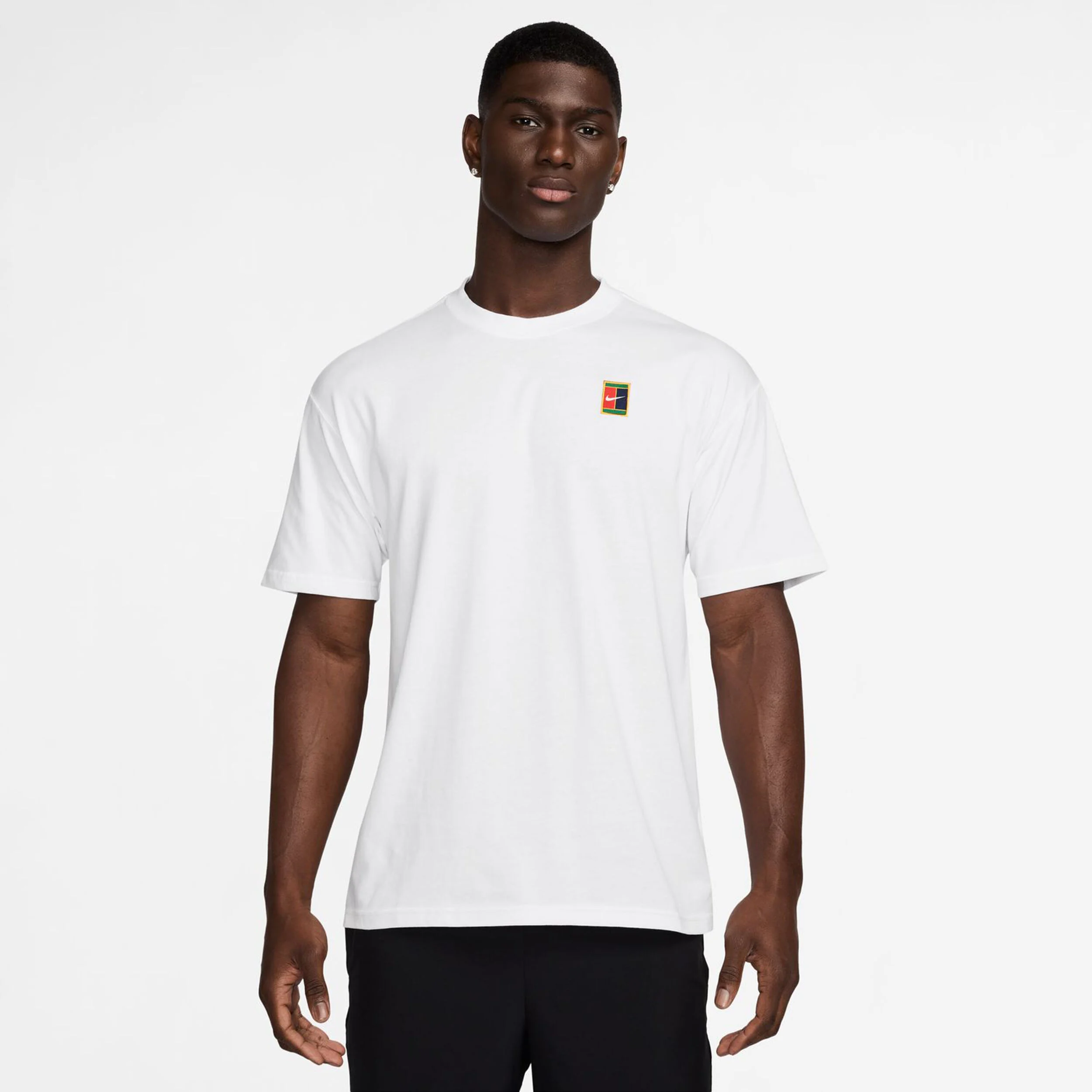 Nike Court Tee Max 90s Original Content T-shirt Hommes - Blanc