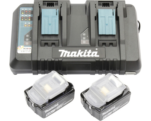 Starterset Makita DC18RD Power Source Kit Li 18V, 2x 6.0 Ah accu's + lader