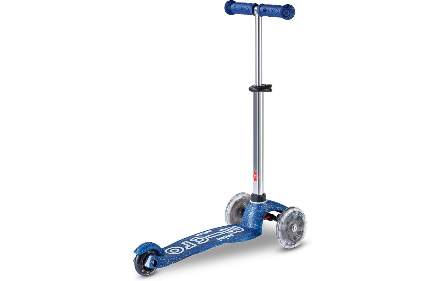 Kickboard Mini Micro Deluxe Galaxy Glitter LED BlauScooter für Kinder