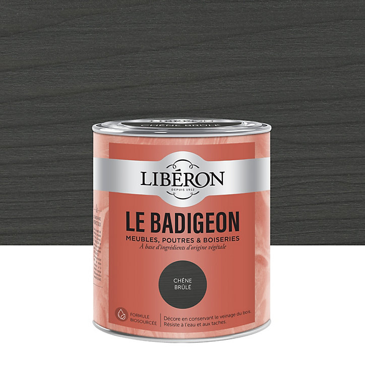 Badigeon meubles, poutres et boiseries Libéron noir 750ml