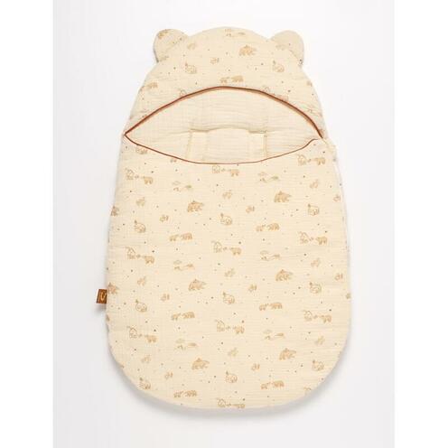Nid d'ange 0-6 mois 5 attaches Orsino - Beige - SAUTHON Baby déco