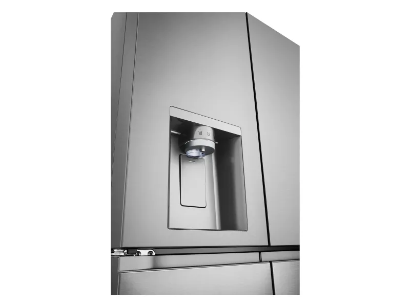 LG GML861PYPE - Køleskab/fryser - frans dør-bundfryser med vanddispenser, isdispenser - Wi-Fi - bredde: 83.5 cm - dybde: 73 cm - højde: 178.7 cm - 506 liter - Klasse E - prime-sølv
