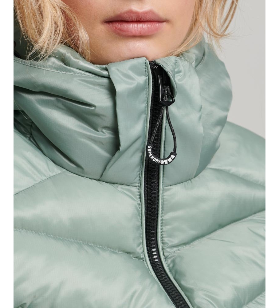 Jaqueta com capuz acolchoada Superdry Fuji verde