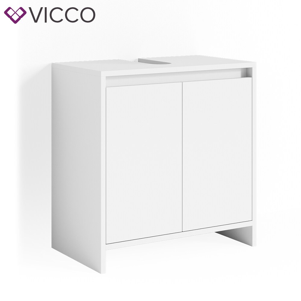 VICCO Waschbeckenunterschrank EMMA Weiß Unterschrank Badschrank Badezimmer