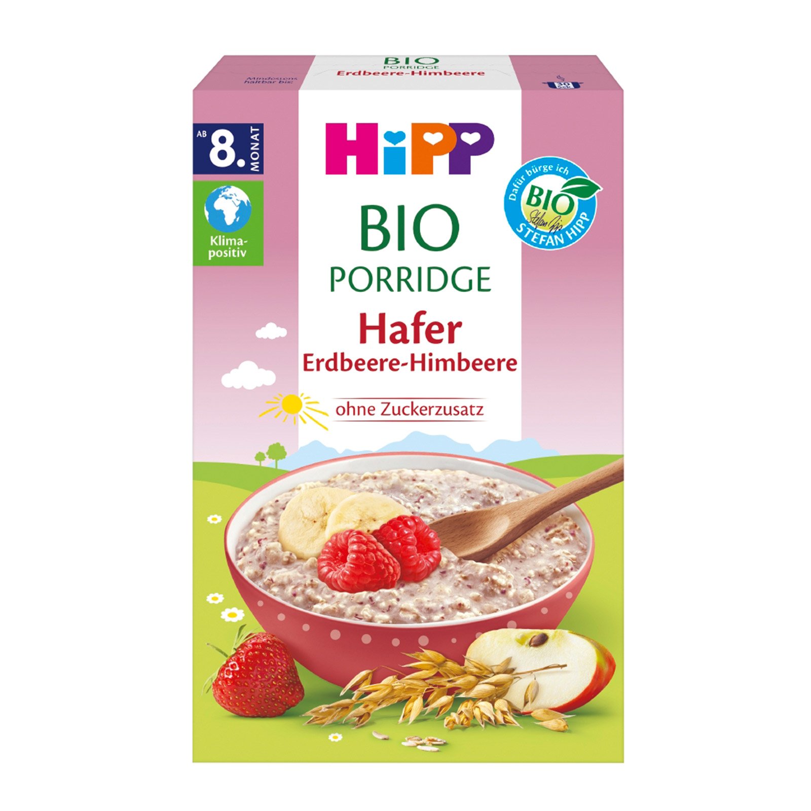 Hipp Porridge Hafer Erdbeere-Himbeere