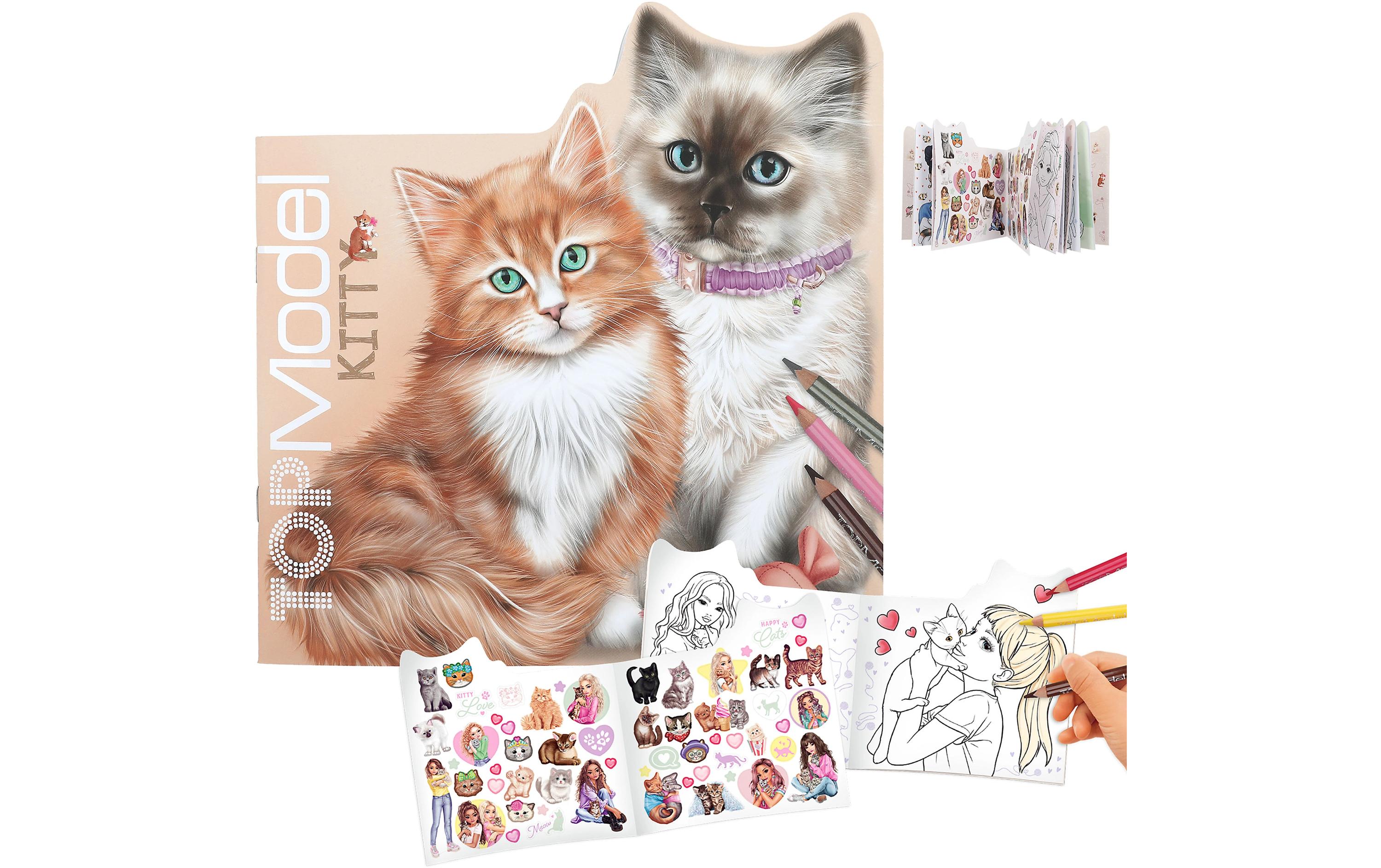 Malbuch Kitty Top ModelAusmalspass für Katzenfreunde