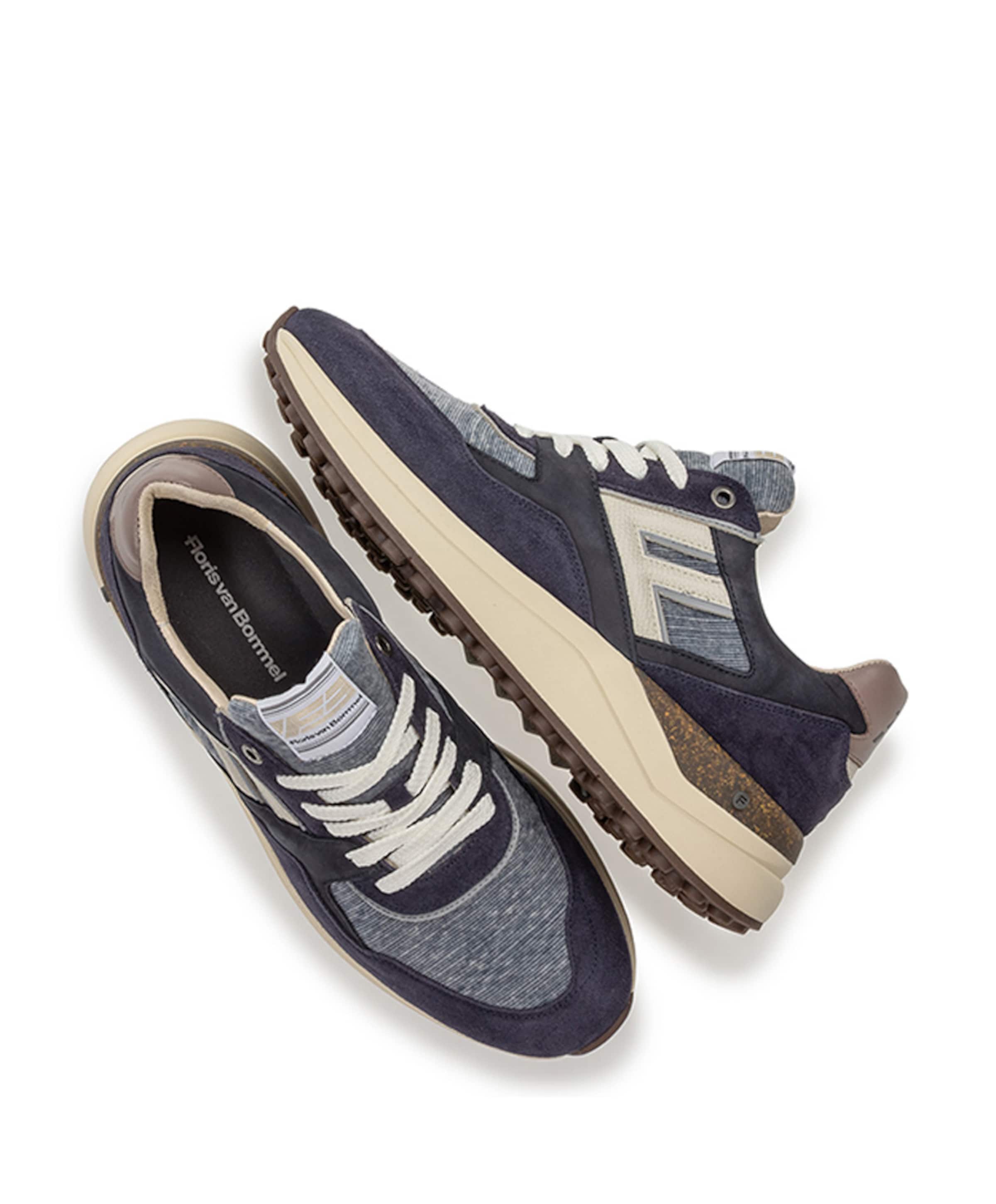 Floris van Bommel heren sneakers blauw