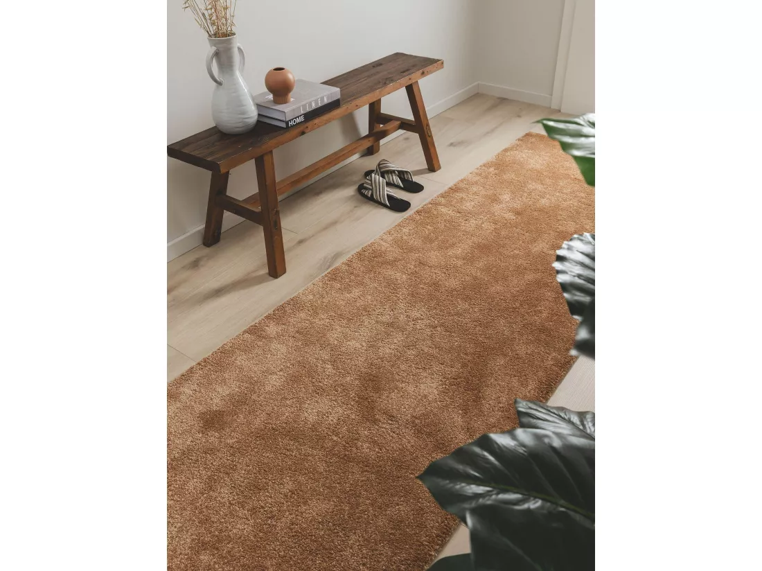 Tapis de couloir Tacoma Marron 80x300 cm