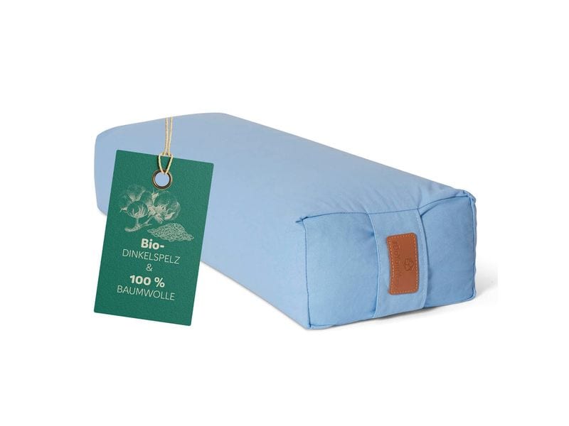 DoYourYoga Yoga-Bolster Paravati Bio-Dinkelspelz, Hellblau Yoga-Zubehör