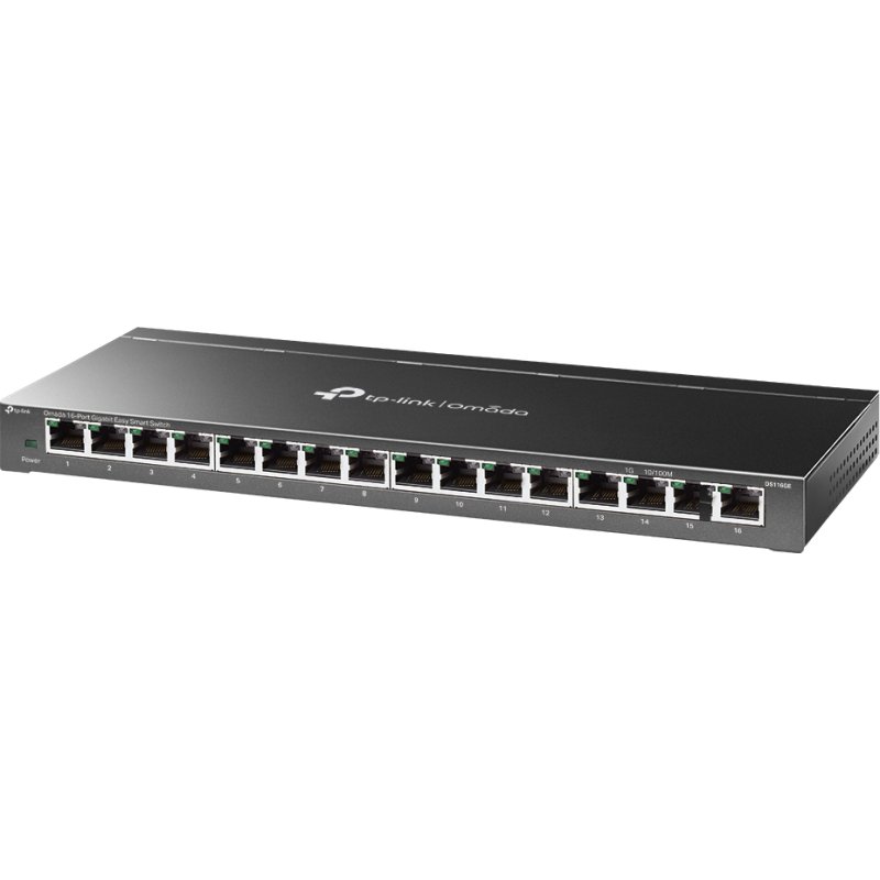 TP-Link Omada DS116GE commutateur réseau Géré L2 Gigabit Ethernet (10/100/1000) Noir