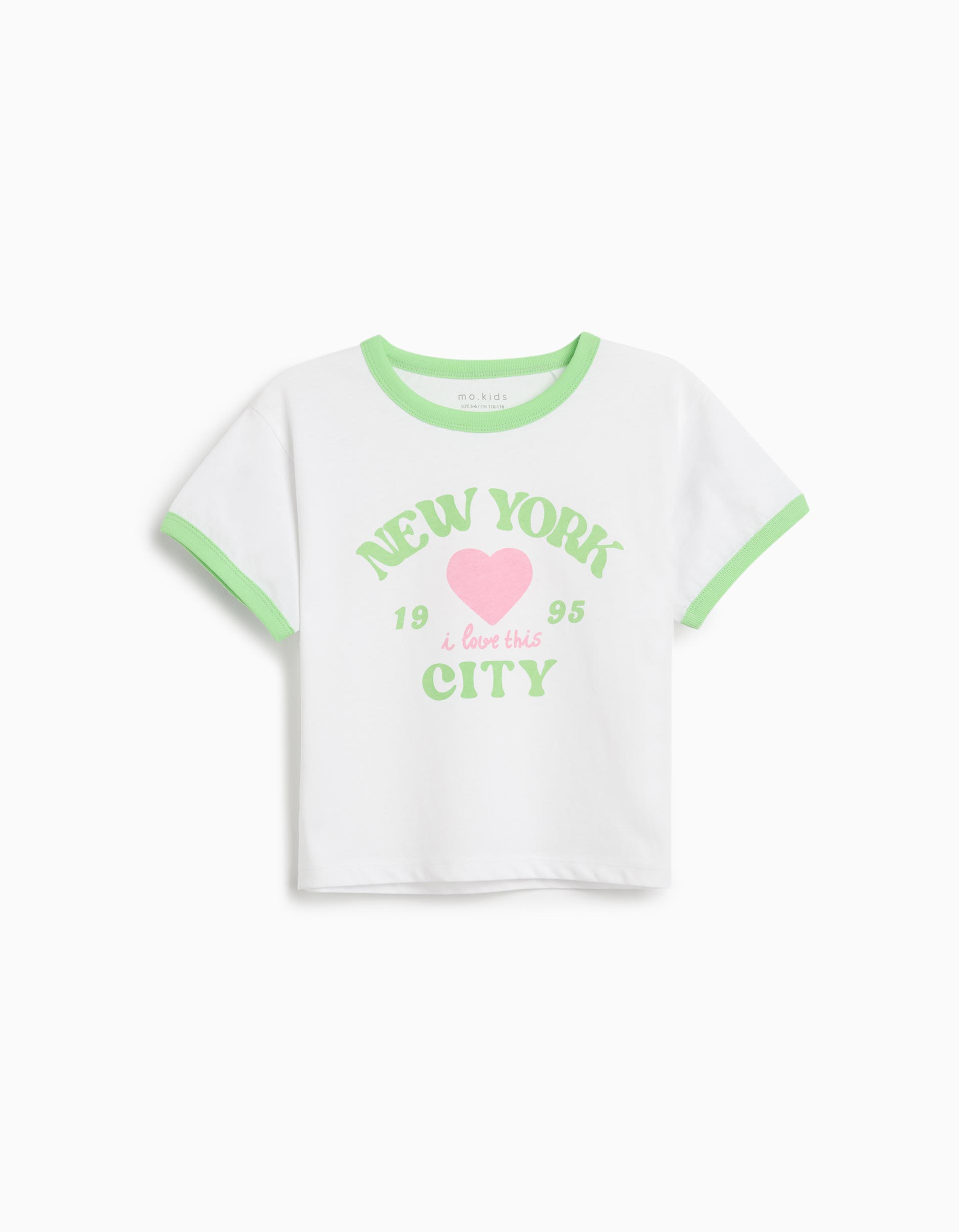 T-shirt Print, Menina, Branco