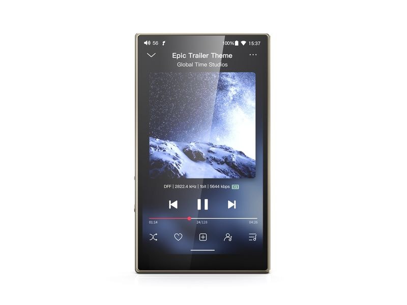 FiiO HiRes-Player M21 Titanium-Gold Kompakter High-Res-Audioplayer mit Android-Betriebssystem und schneller Bedienung