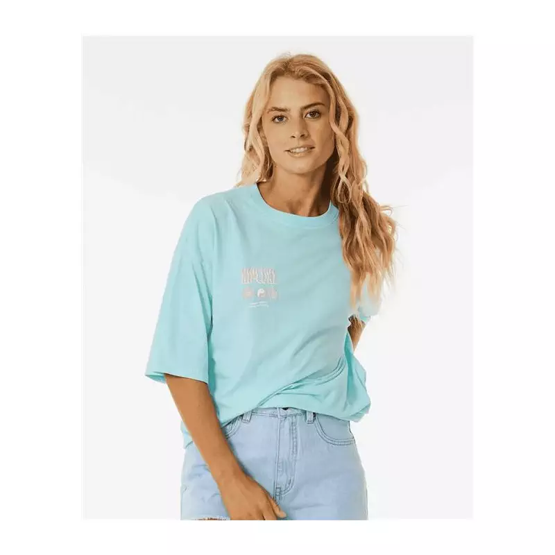 Teeshirt femme RIPCURL Cosmic Dreams Heritage Tee Light Blue