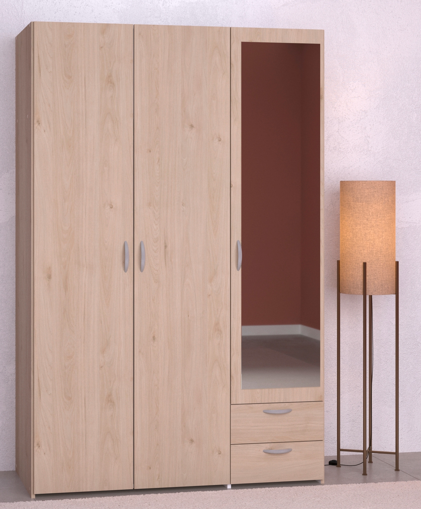 Parisot Kinder-Drehtürenschrank DAILY 14 braun