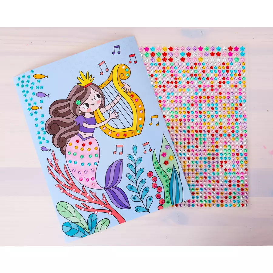 arsEdition Mein Diamant-Stickerheft – Meerjungfrauen