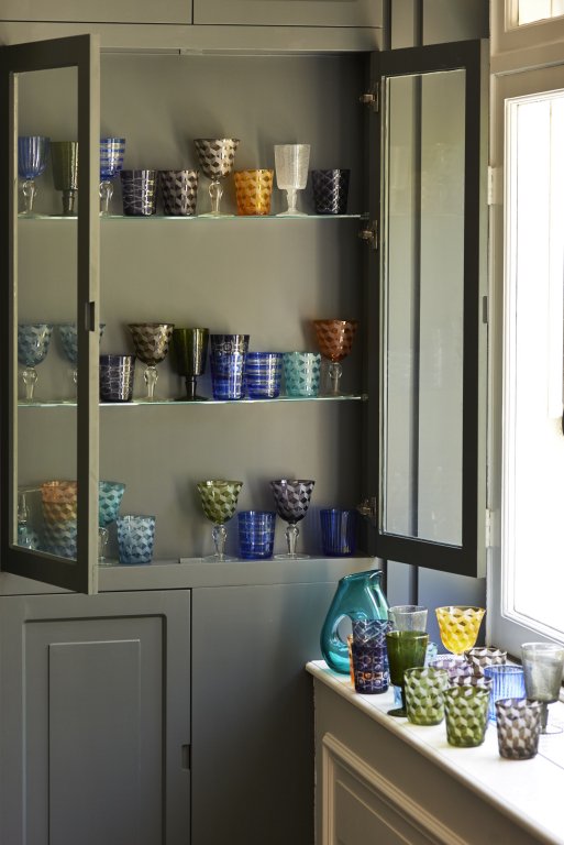 POLSPOTTEN Multicolour Blocks glas set van 6