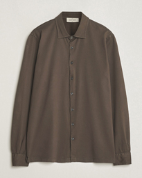Gran Sasso Washed Cotton Jersey Shirt Navy