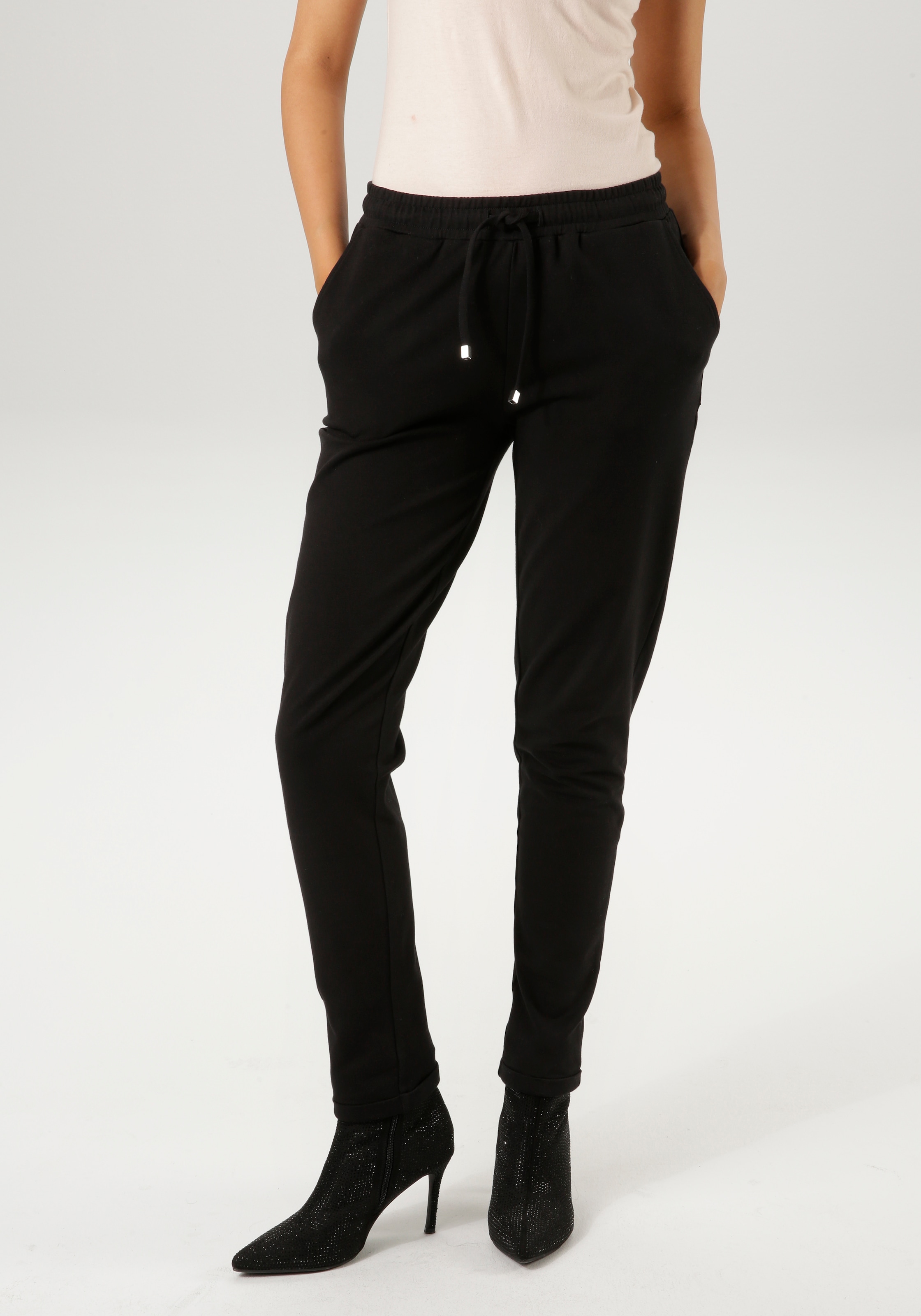 Aniston CASUAL Schlupfhose  mit seitlichem ANISTON-Label