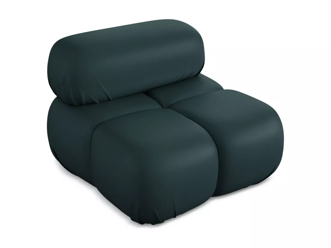 Fauteuil en Cuir artificiel - marin - LOKUA