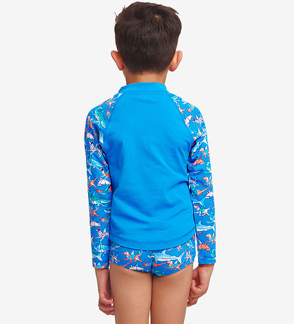 Funkita Bådebluse - Zippy Rash - UV50+ - Fin Swimming