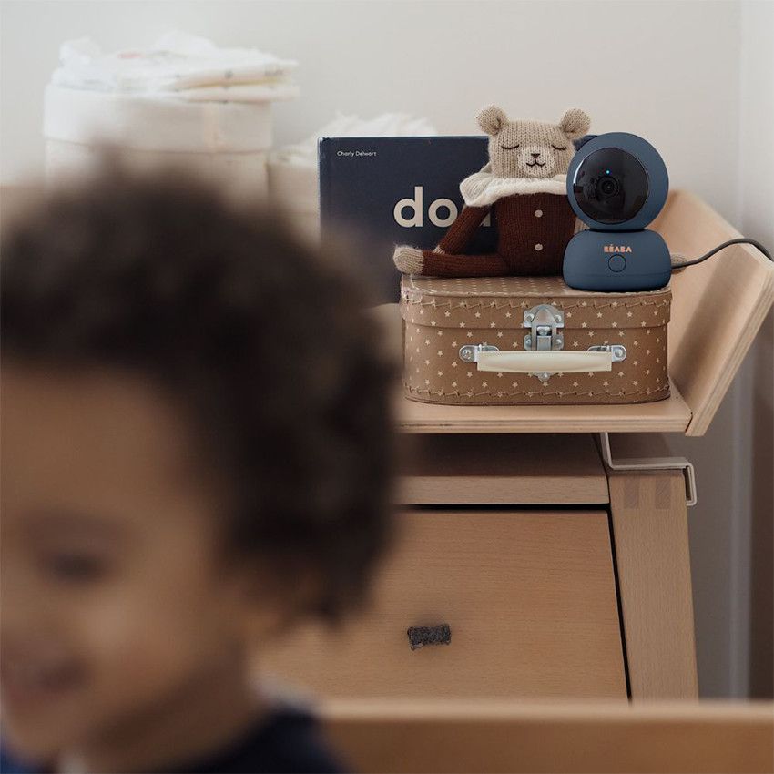 Babyphone vidéo Zen Premium night blue - Ecru