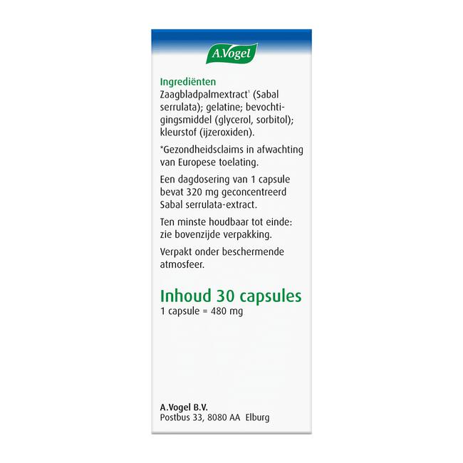 A.Vogel Prostaforce Helpt om Normaal te Blijven Plassen1* Capsules 30 stuks