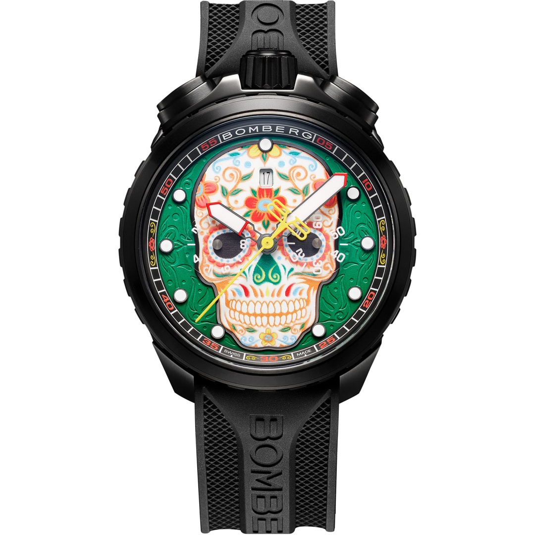 Bomberg Bolt-68 Heritage Sugar Skull Green