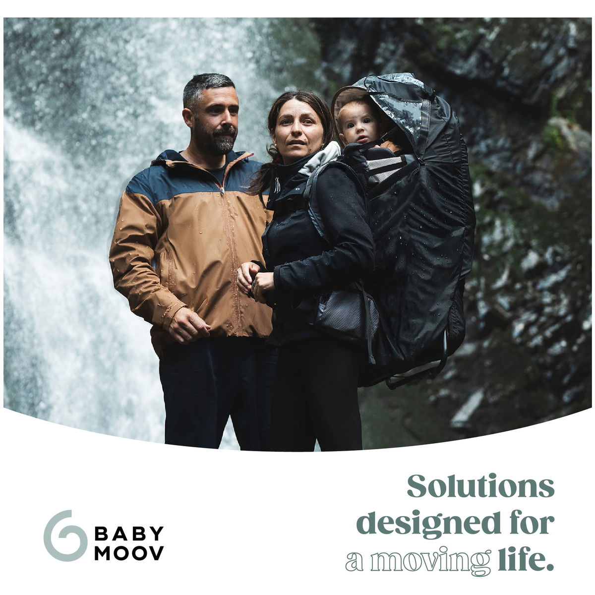 BabymoovBabymoov   Kindertrage Moov and Hike inkl. Regenschutz