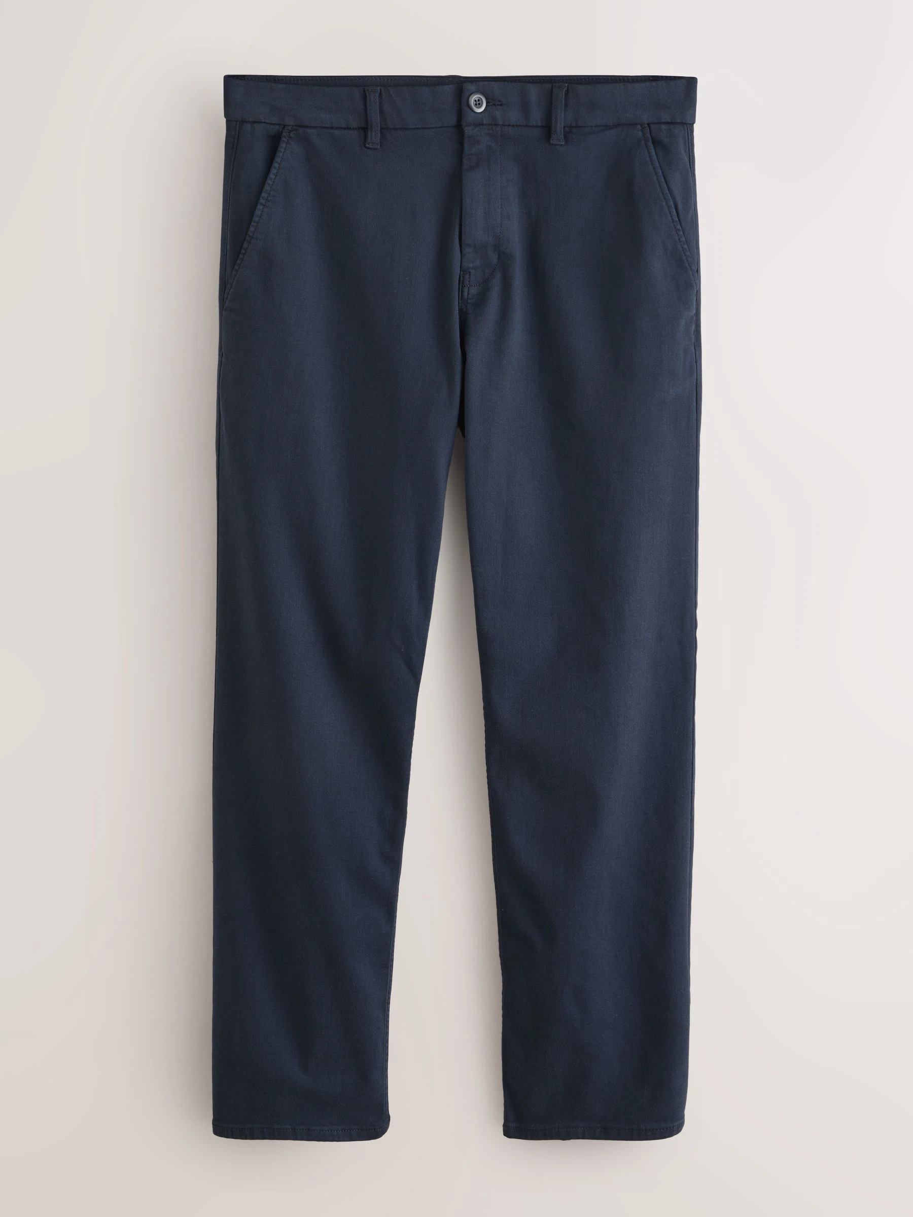 Marineblauw - Straight fit - Motionflex chino