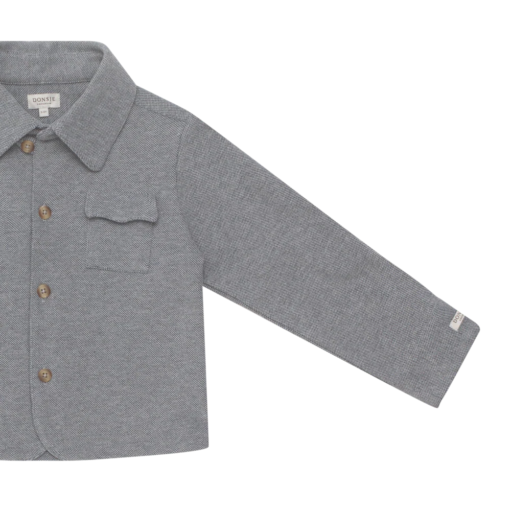 Melle Overshirt | Dark Spruce Melange