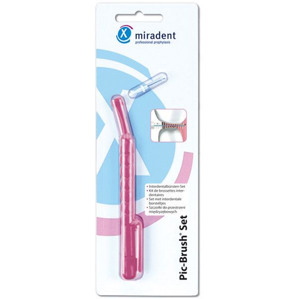 miradent Pic-Brush® Set pink xx-fine transparent 1,6 mm