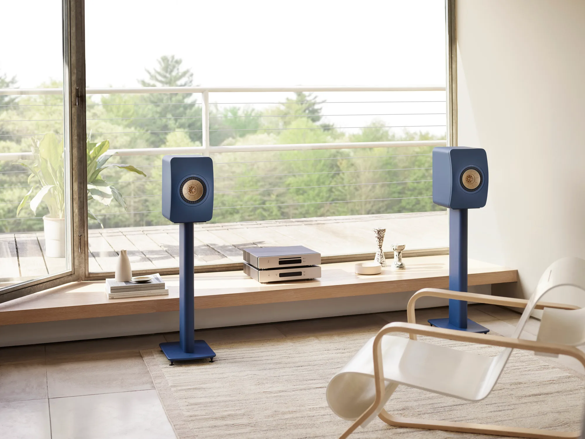 KEF LS50 Meta Bleu Special Edition (la paire) Enceintes bibliothèque
