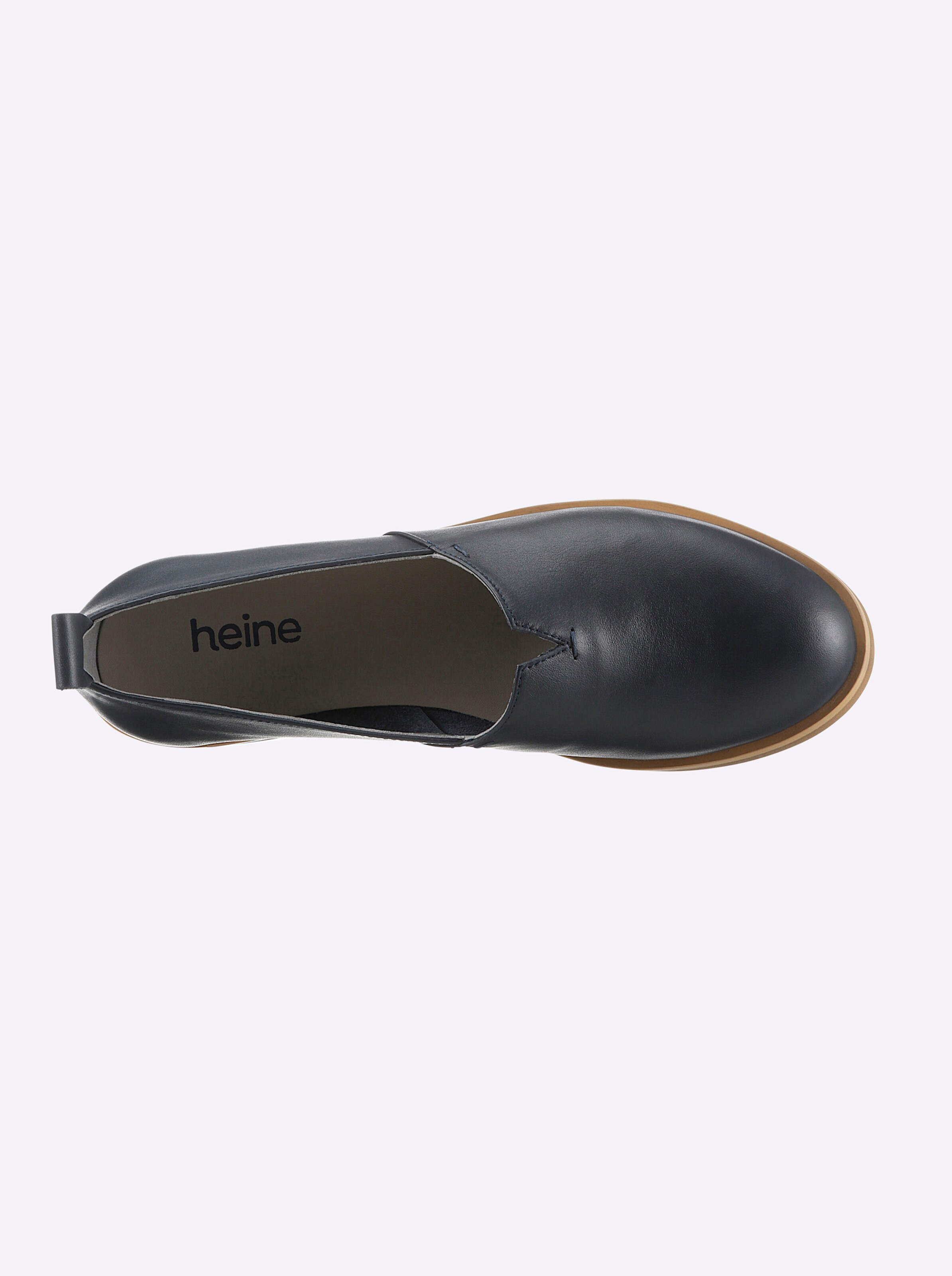 heine Slipper in marine-metallic