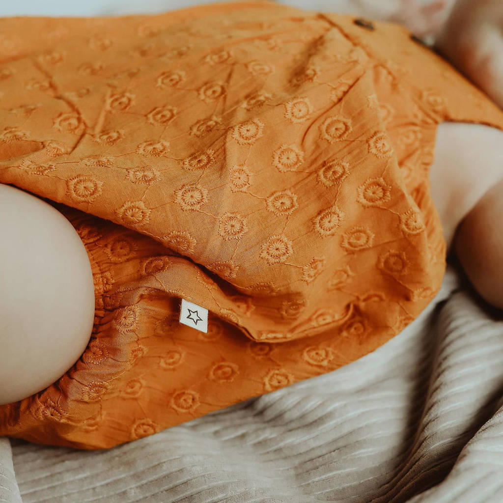 Your Wishes romper oranjebruin