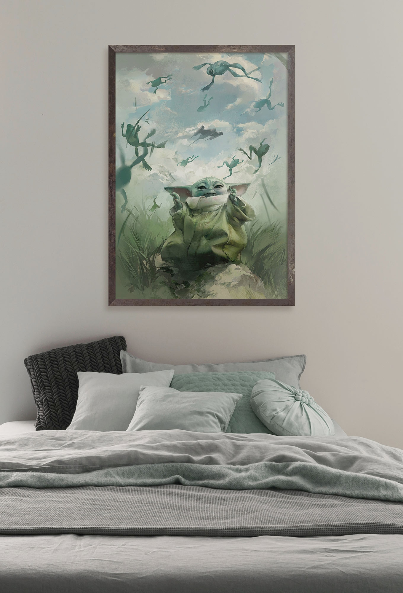 Komar Wandbild »Star Wars The Mandalorian Grogu Frogs« Disney Set, 1 Stk. tlg. 40 x 50 cm (Breite x Höhe) - Kinderzimmer, Dekoration