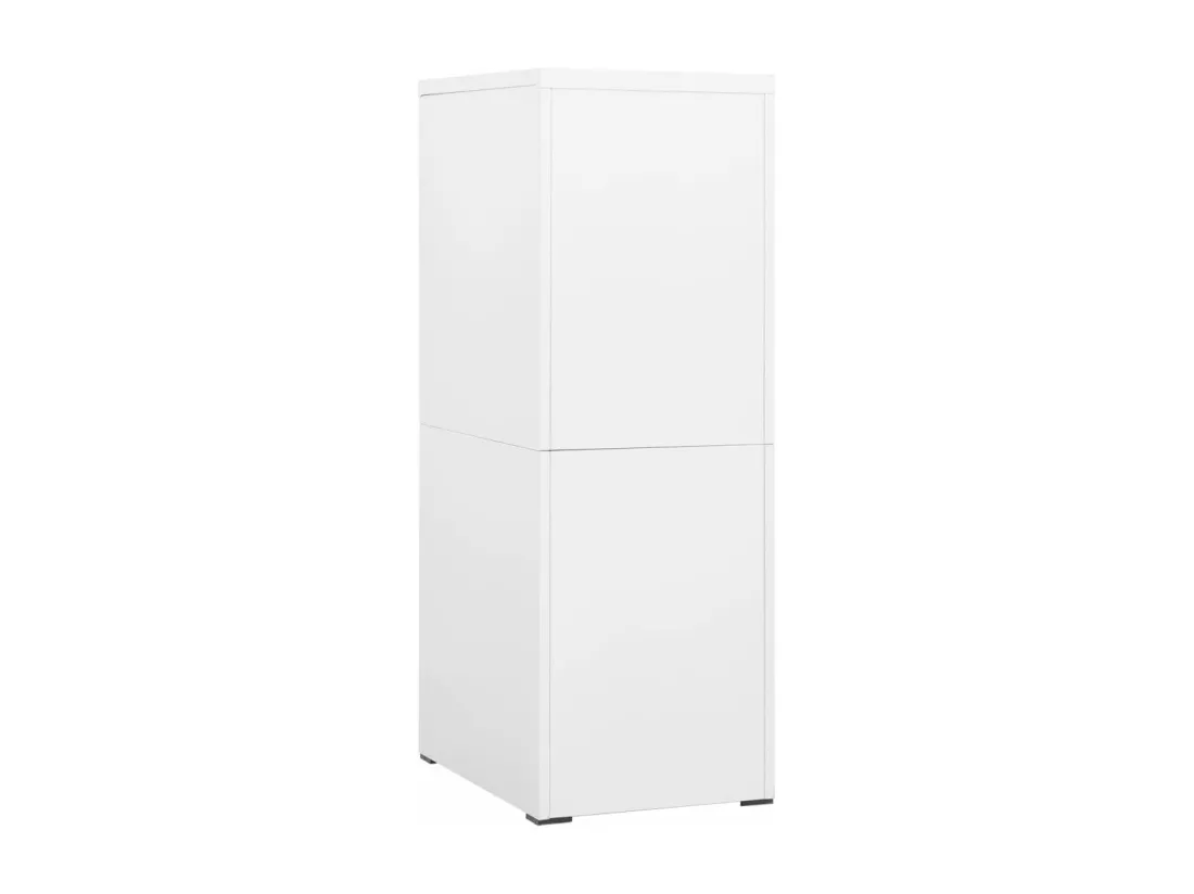 Classeur Blanc 46x62x133 cm Acier