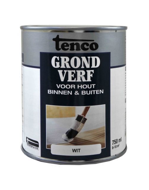 Tenco Grondverf Dekkend - Basisverf - 750 ml Wit Dekkend