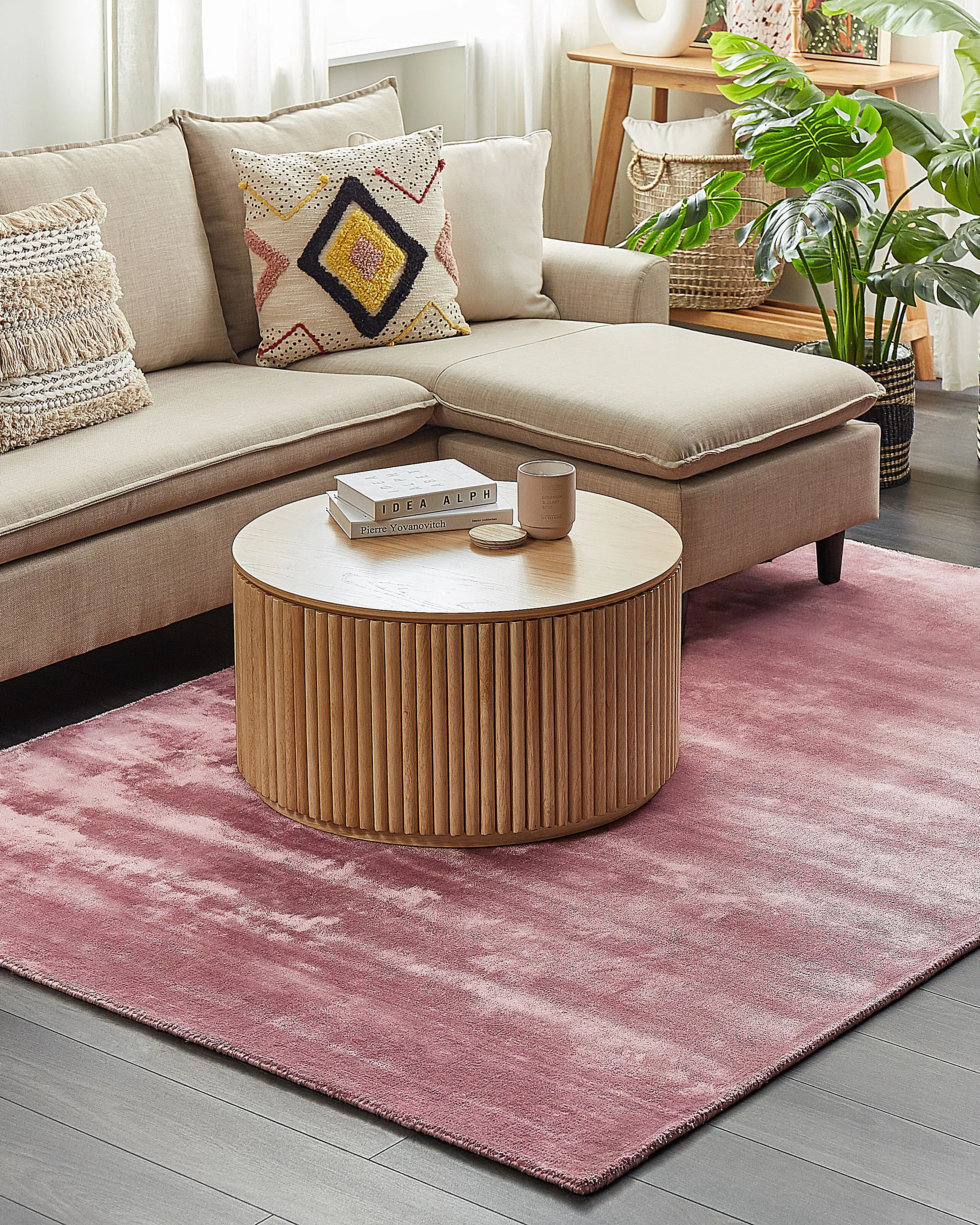 Vloerkleed GESI II Roze 160 x 230 cm Viscose