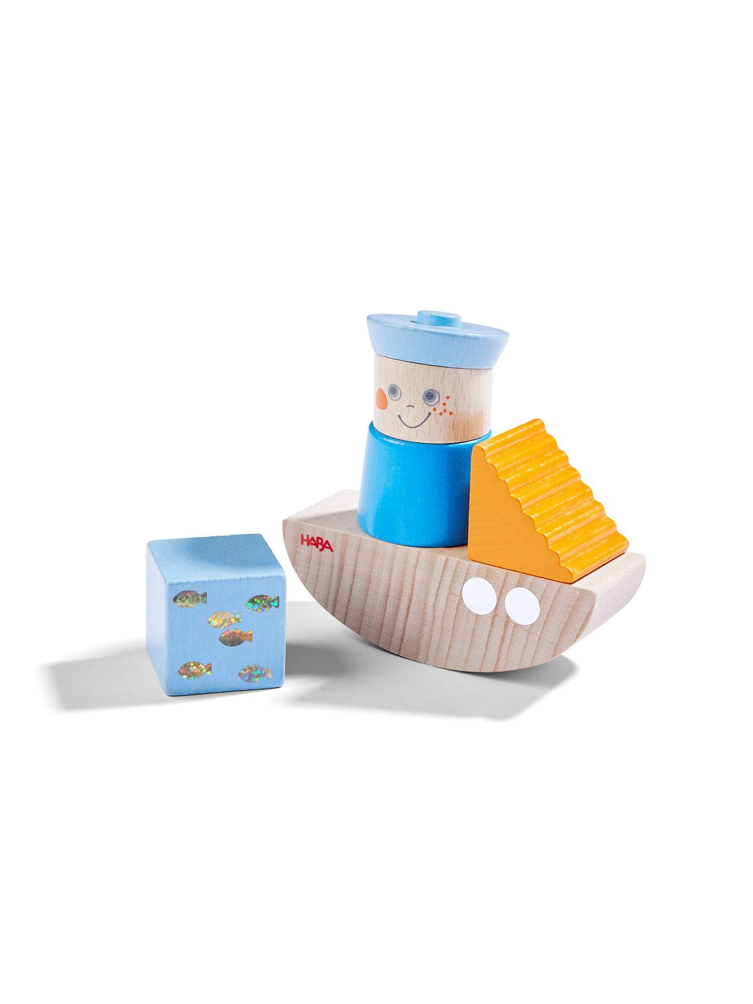 HABA Unisex Spielbausteine Entdeckerbausteine Schiff 1er Pack