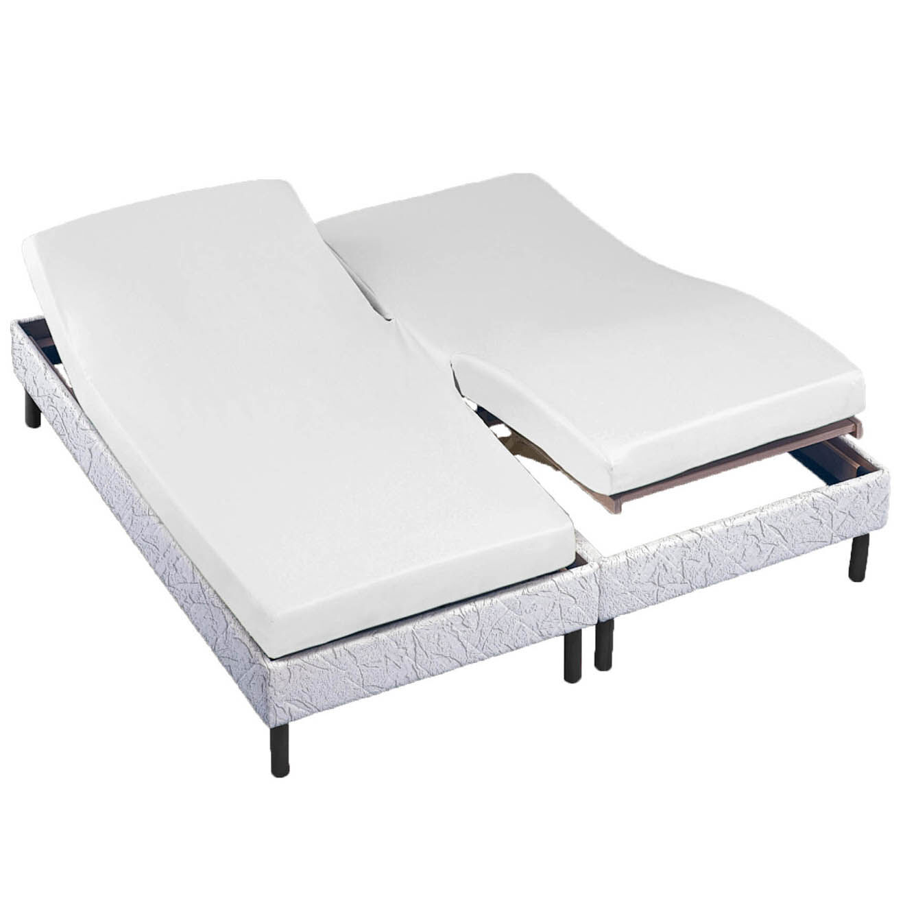 United by PDC Drap housse 100% Percale de Coton bonnet 30 cm blanc