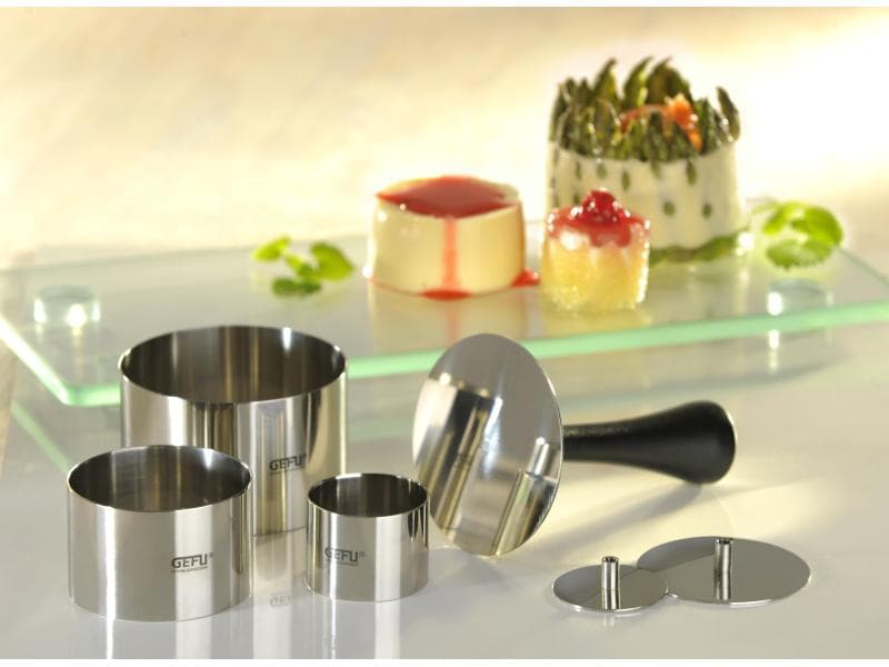 GEFU Backrahmen Profi Formidable 8 cm, 6 cm, 4 cm Rund Speiseringe-Set