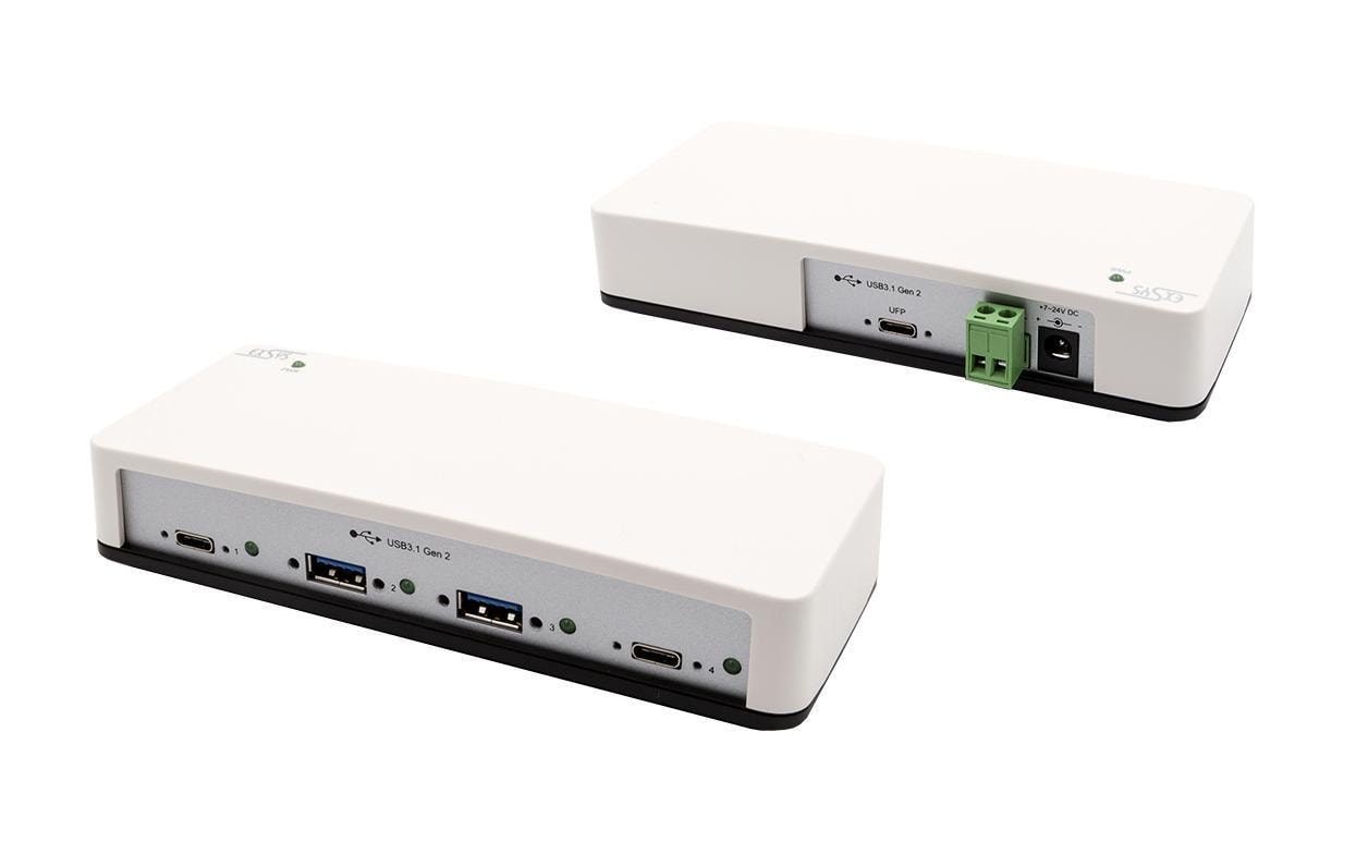 USB-Hub EX-1250V<br>Rack- und Wandmontage-fähiger USB-3.1-Hub mit vier Ports