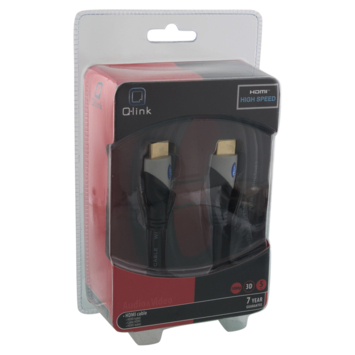 Q-Link HDMI kabel high speed gold plated 3D 5 meter zwart