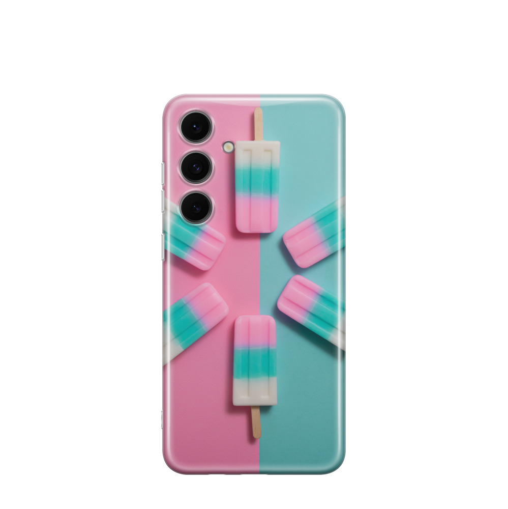 Samsung Galaxy S24 FE Gummi Hülle Eiszauber - Versch. Farben