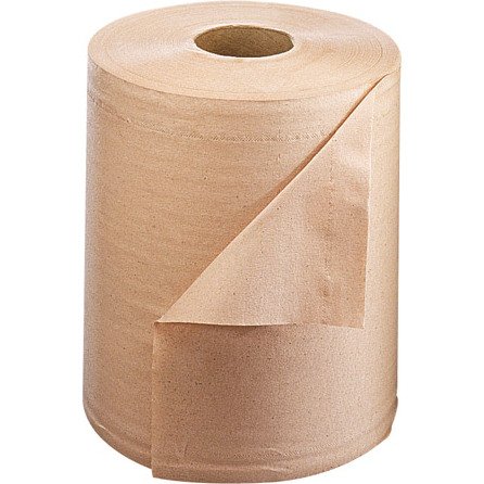 Bobine d'essuyage à dévidage central écologique Maxi chamois - Carton de 6