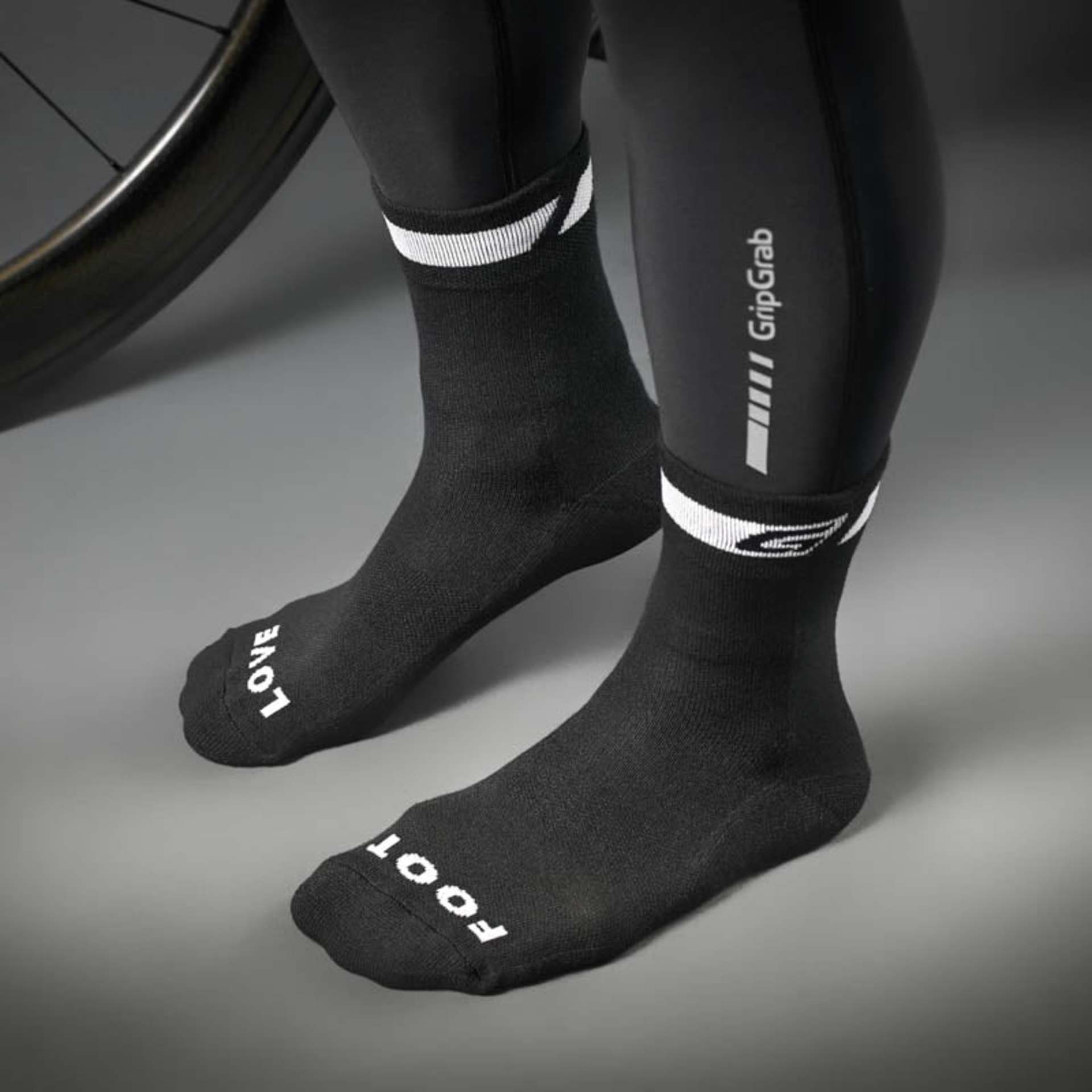 GripGrab Spring/Fall Midseason Fietssokken Zwart