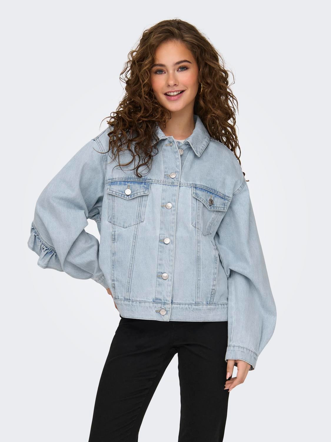 ONLPENNY Jeansjacke Light Blue Denim