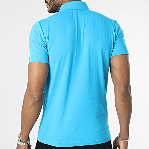 Polo Manches Courtes Bleu Clair