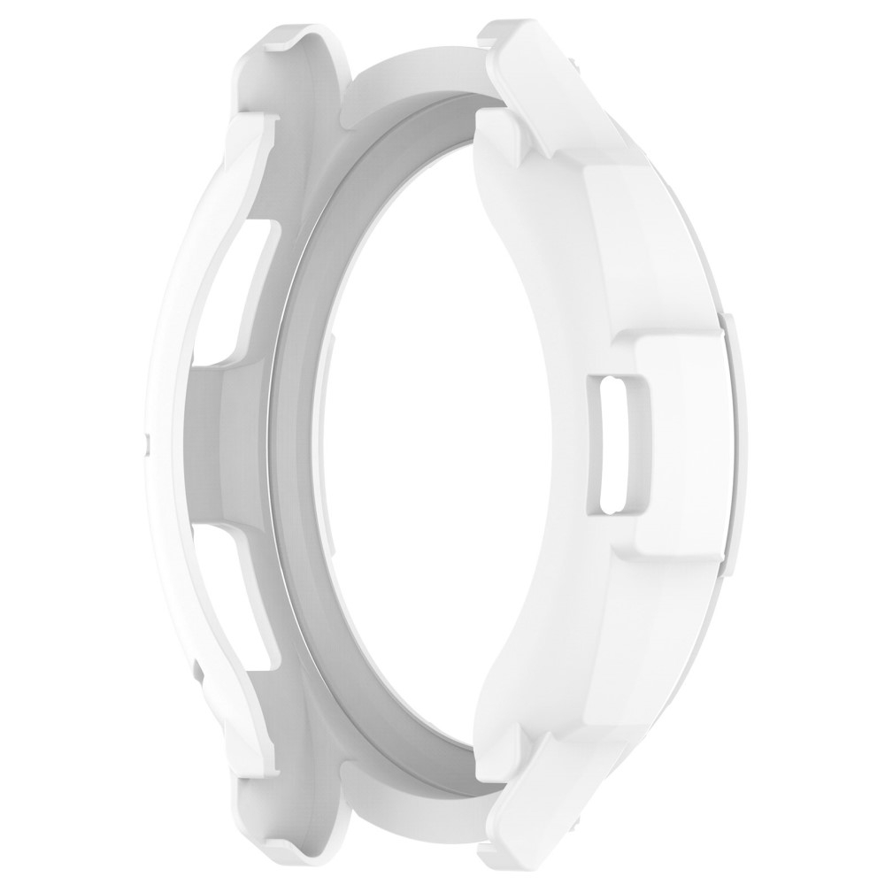 Samsung Galaxy Watch 6 Classic (43mm) Gummi Hülle Bumper mit Lünettenring - Weiss