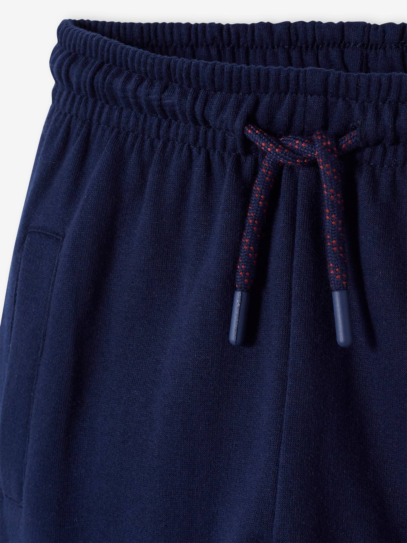 Calça de moletom lisa azul-escura Harvard® com estampas